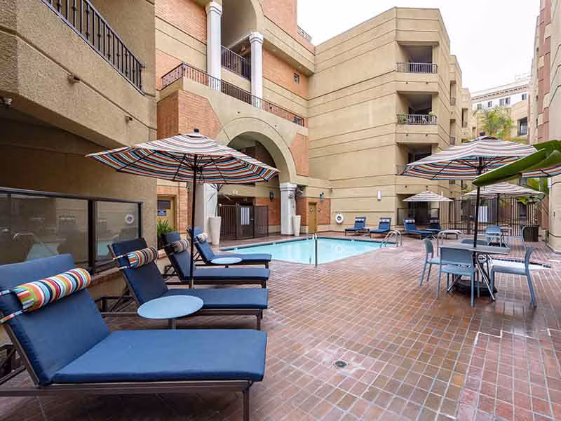 pool at Elevate Long Beach Apartments 