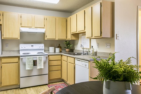 kitchen at Villa Hermosa Apartments