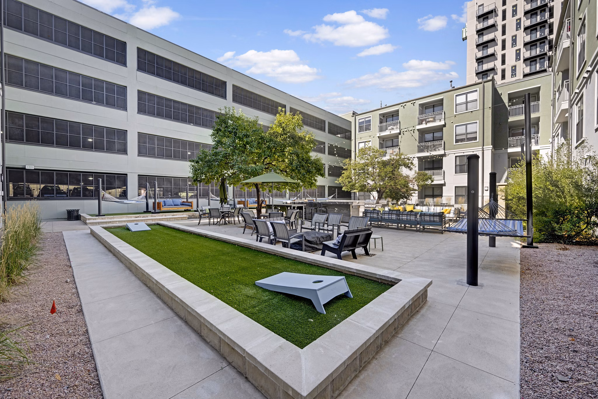 dog park at The Metro Apartments 