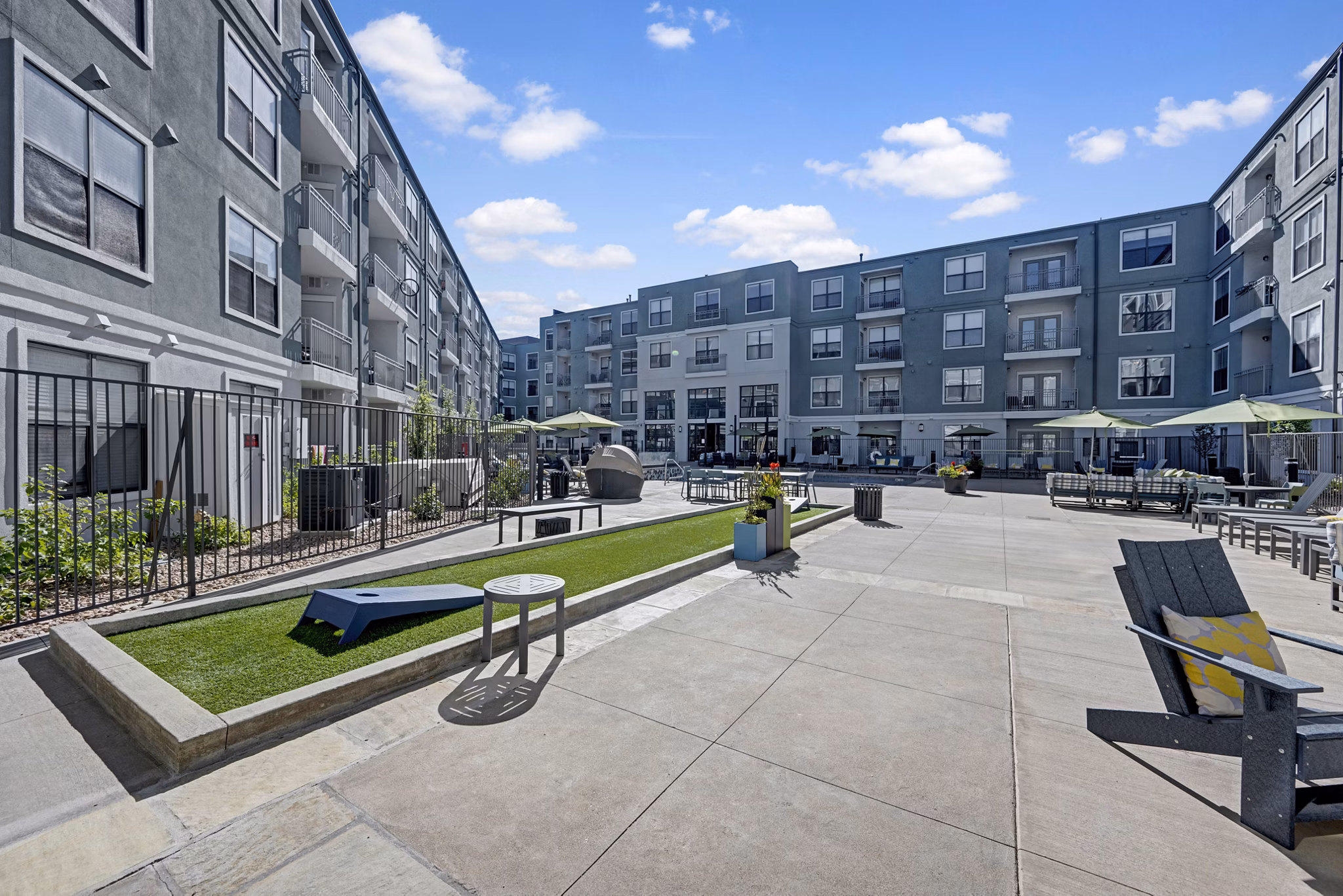 dog park at The Metro Apartments 