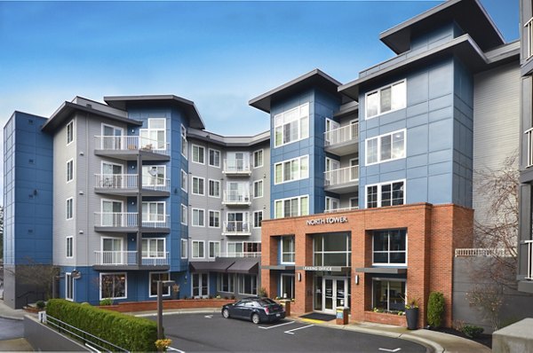 Harrington Square Apartments: Contemporary mid-rise building in lively Renton neighborhood