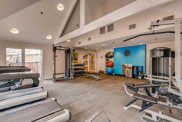 fitness center at The Eva Apartments