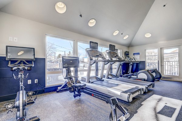 fitness center at Village Creek at Brookhill Apartments