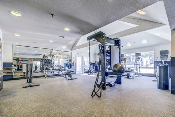 State-of-the-art fitness center at Village Creek at Brookhill Apartments