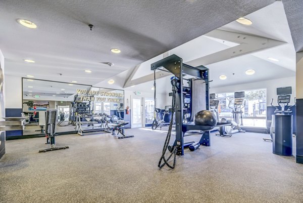 fitness center at Village Creek at Brookhill Apartments