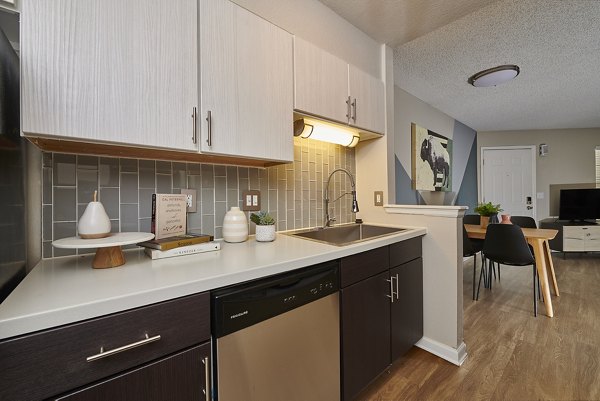 kitchen at Village Creek at Brookhill Apartments