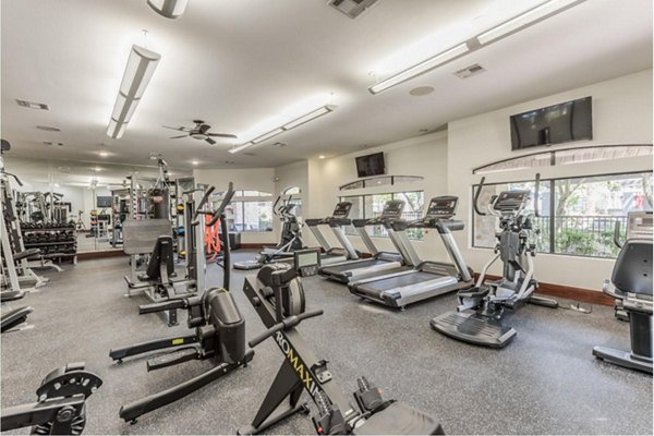 fitness center at Deseo at Grand Mission Apartments