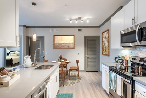 kitchen at Deseo at Grand Mission Apartments