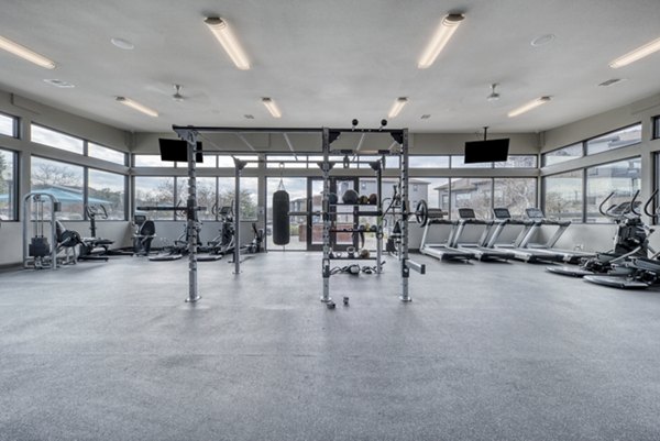 fitness center at Laurel Canyon Apartments