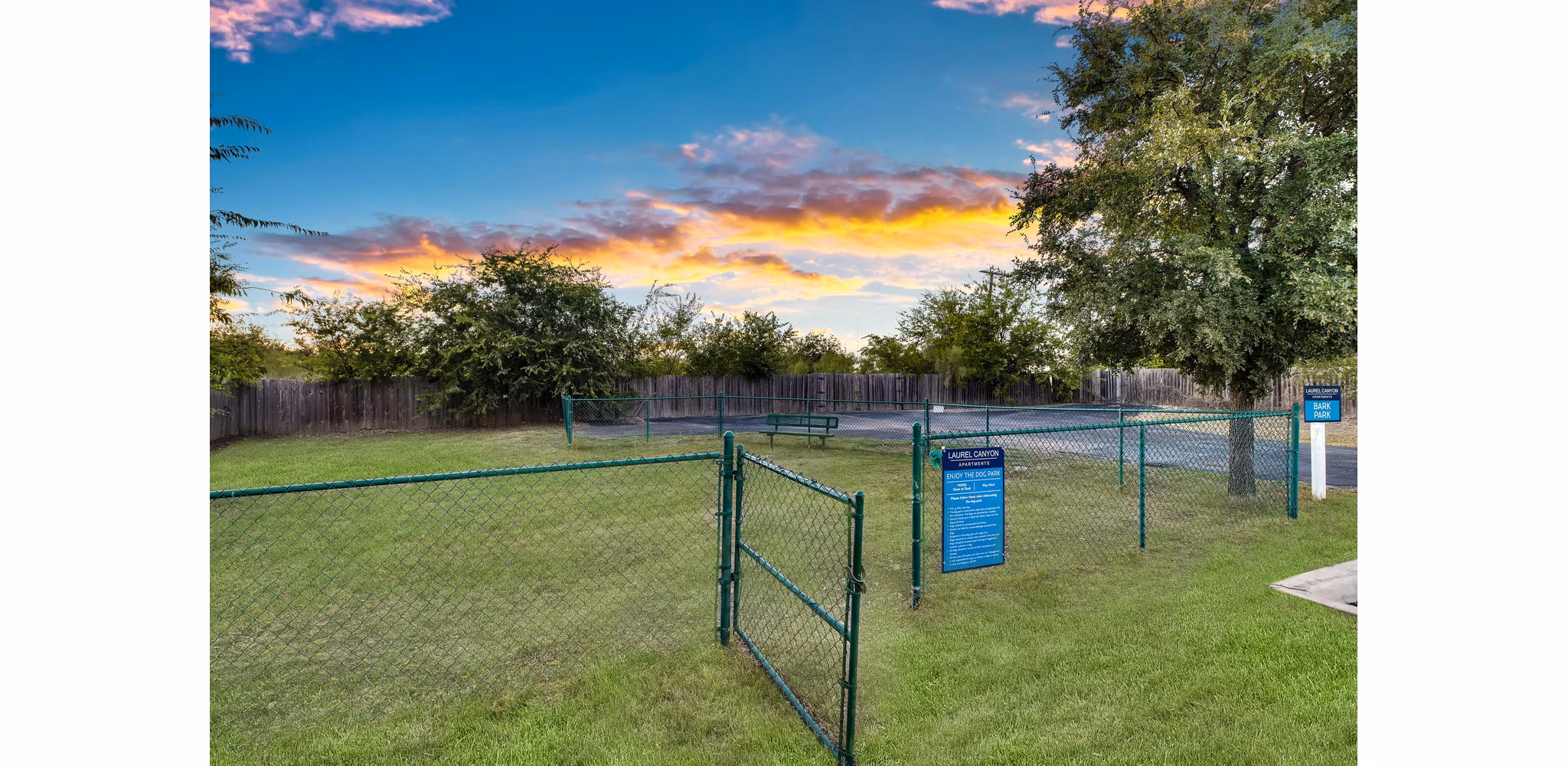 dog park at Laurel Canyon Apartments