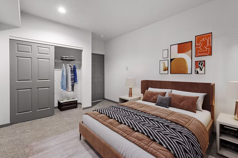 bedroom at Big Trout Lodge Apartments
