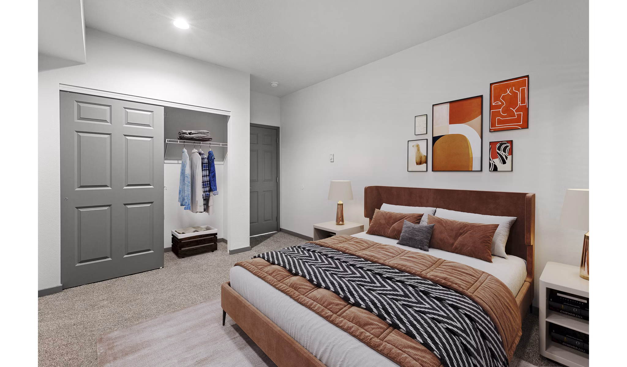 bedroom at Big Trout Lodge Apartments