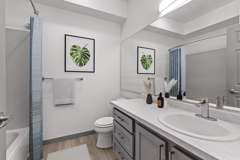 bathroom at Big Trout Lodge Apartments