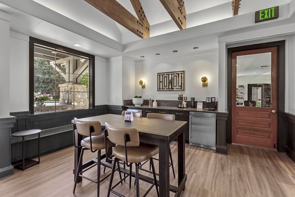 Inviting lobby with cozy seating areas at Big Trout Lodge Apartments featuring elegant decor and spacious layout