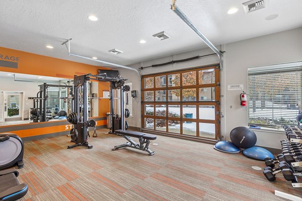 fitness center at Big Trout Lodge Apartments
