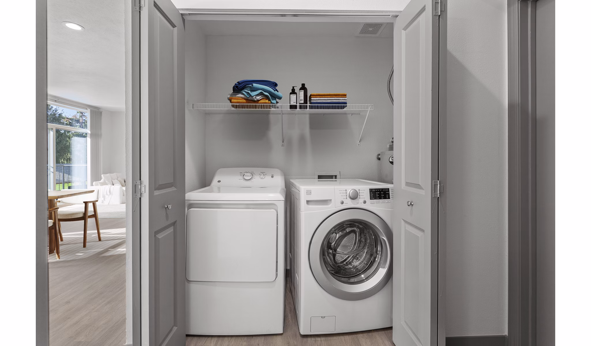 laundry room at Big Trout Lodge Apartments
