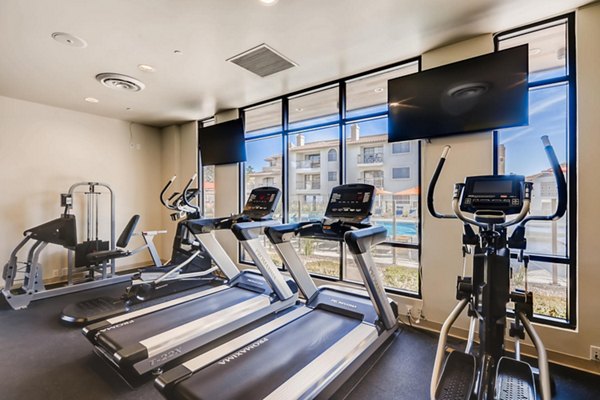 State-of-the-art fitness center with modern equipment at Chazal Scottsdale Apartments