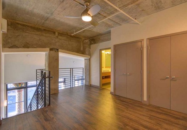 bedroom at The Wilson Building Apartments