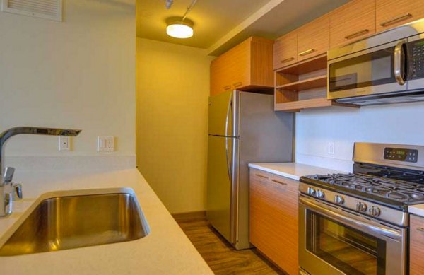 kitchen at The Wilson Building Apartments

