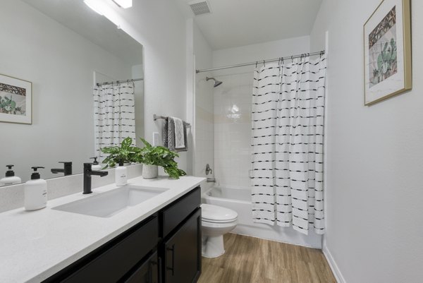 bathroom at San Miguel Apartments