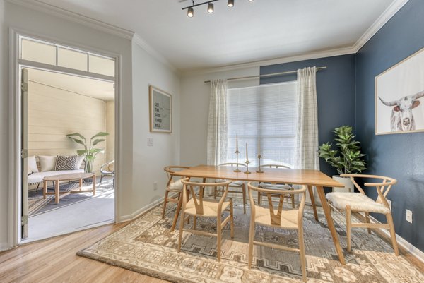 dining room at San Miguel Apartments