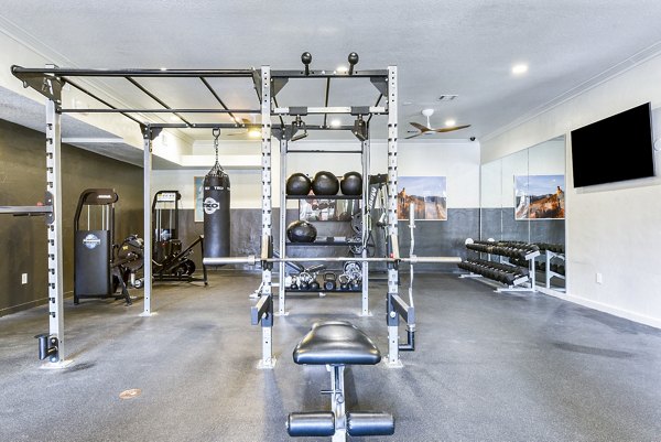 fitness center at San Miguel Apartments