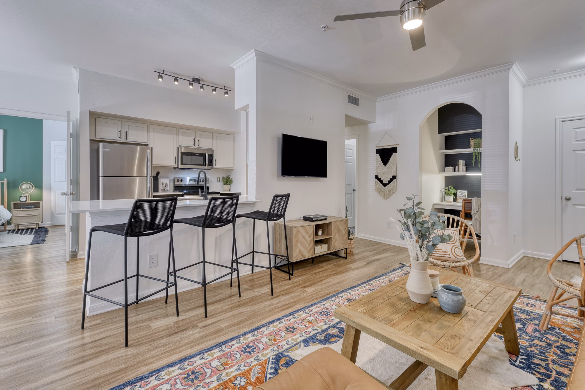 living room at San Miguel Apartments