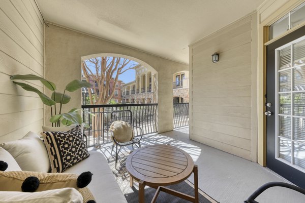 patio at San Miguel Apartments