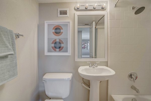 bathroom at Houston House Apartments