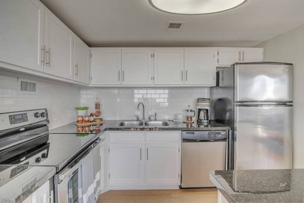 kitchen at Houston House Apartments