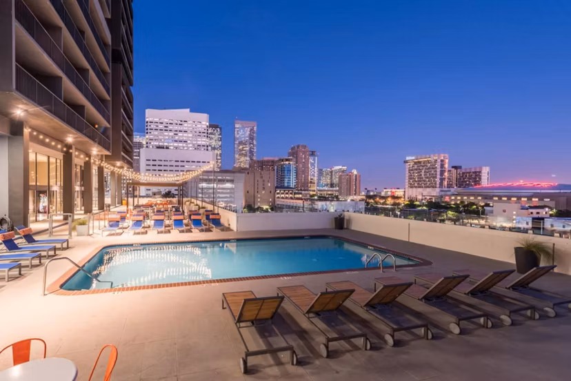 pool at Houston House Apartments