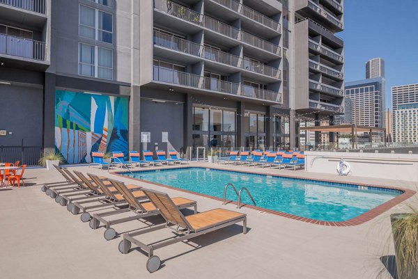 pool at Houston House Apartments