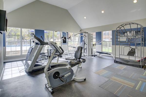 fitness center at Riverbend Apartments