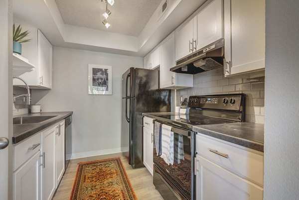 kitchen at Riverbend Apartments