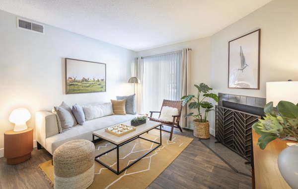 living room at The Ridge at Mountain View Apartments