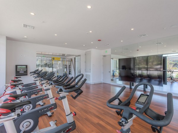 fitness room at 121 Tasman Apartments