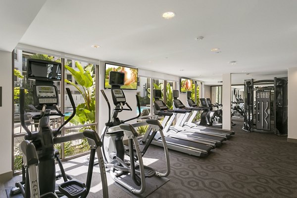 fitness center at mResidences Redwood City Apartments