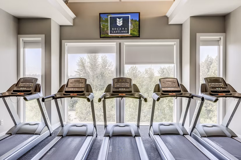 fitness center at Belara at Lakeland Apartments 