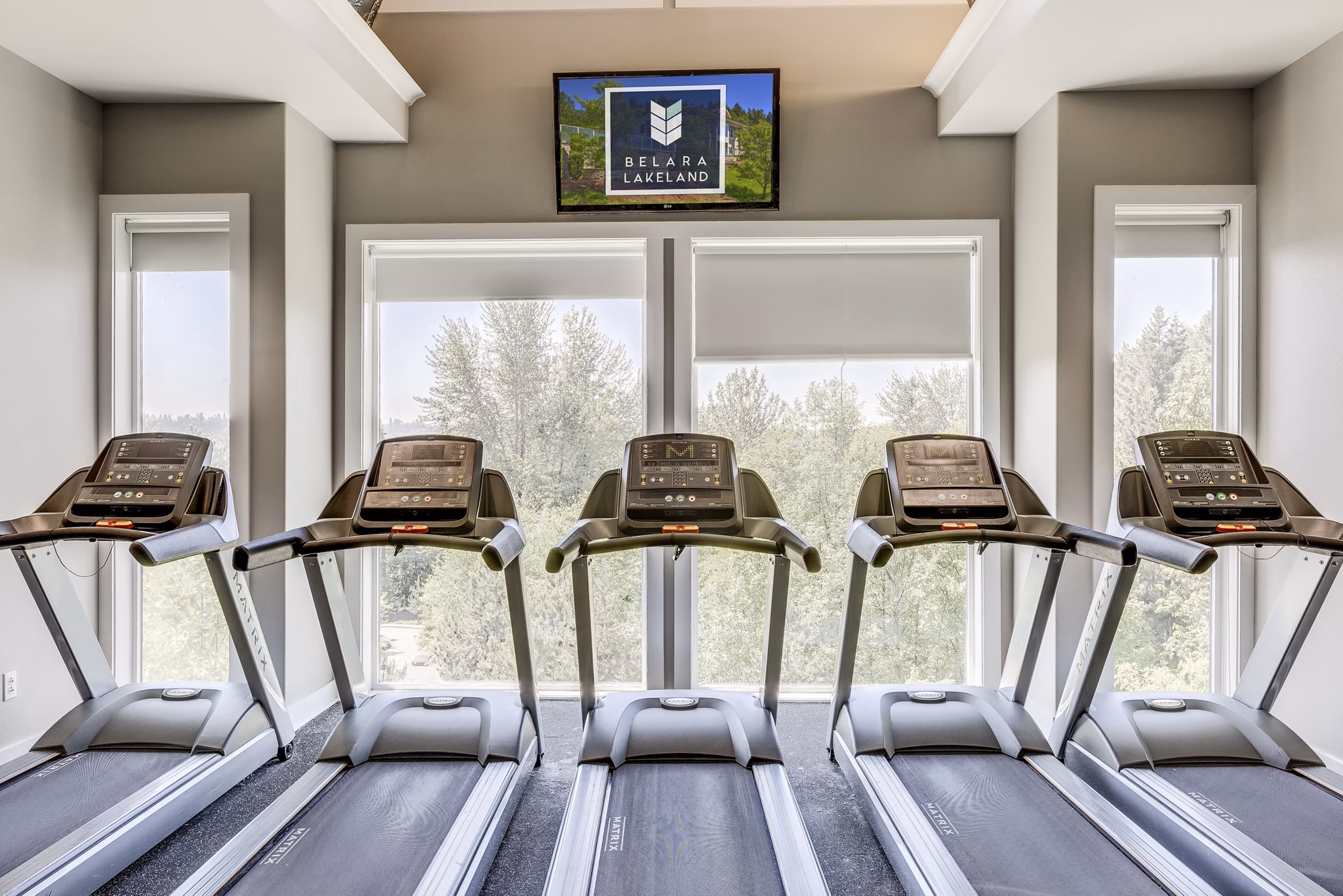 fitness center at Belara at Lakeland Apartments 