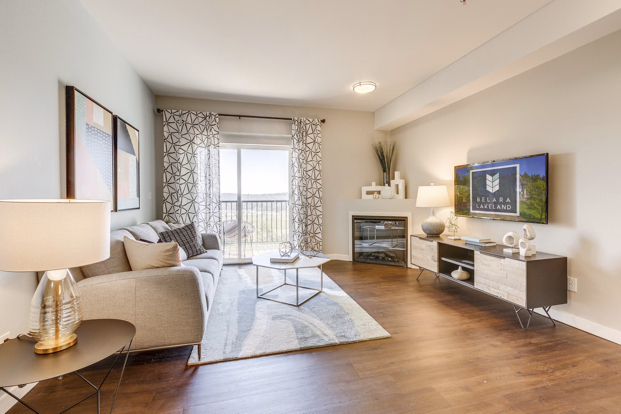 living room at Belara at Lakeland Apartments 