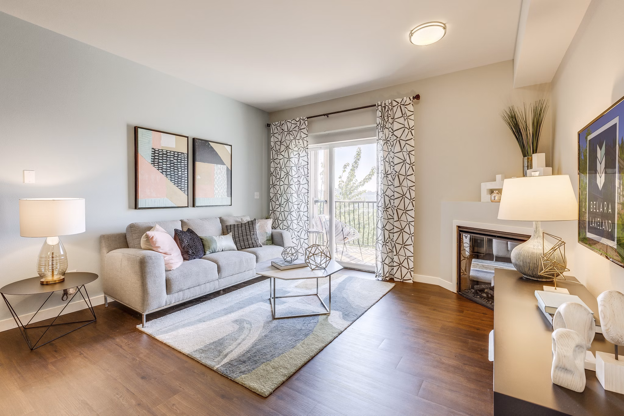 living room at Belara at Lakeland Apartments 