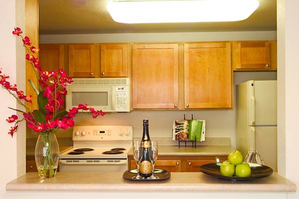 kitchen at Island Homestead Apartments
