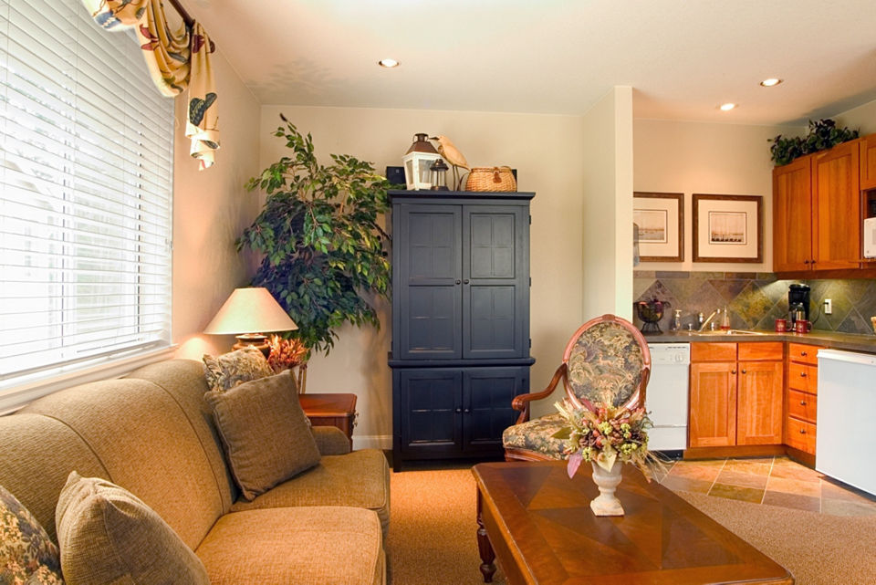 Spacious living room featuring modern furnishings in Island Homestead Apartments