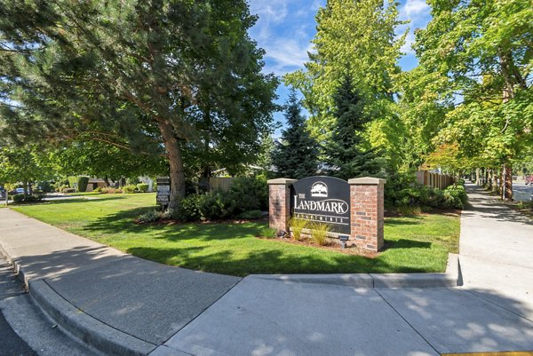 exterior at Landmark Apartments 