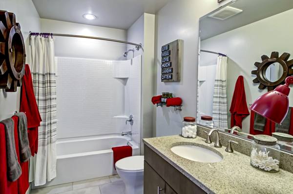 bathroom at Via6 Apartments