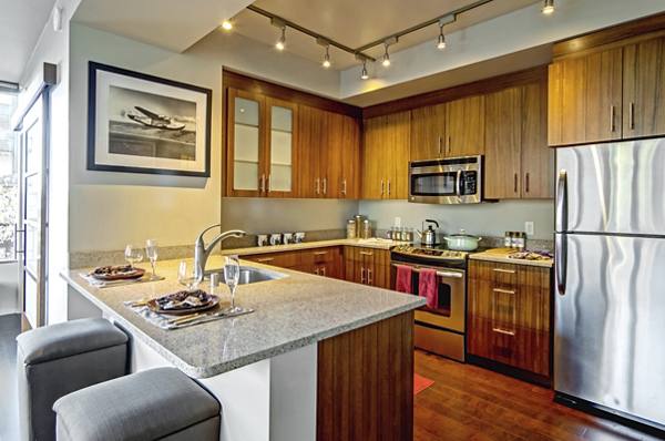 kitchen at Via6 Apartments