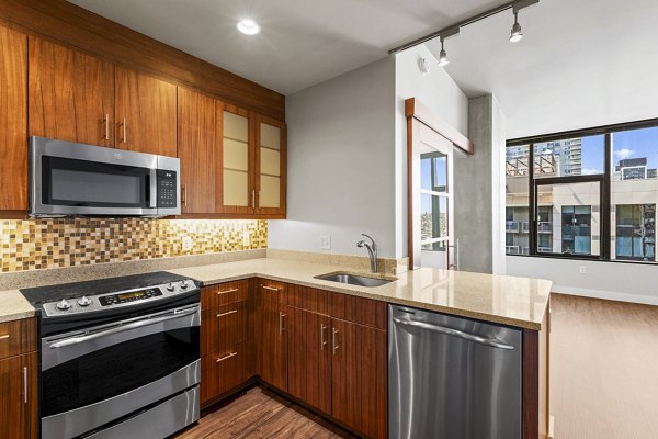 kitchen at Via6 Apartments