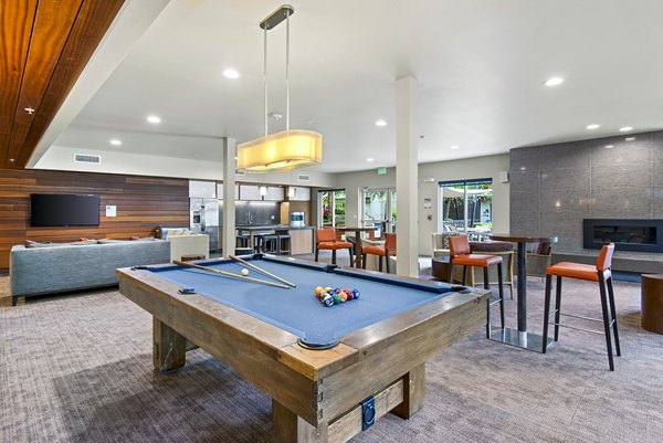 Elegant clubhouse with contemporary design at Allez Apartments, perfect for social gatherings and events