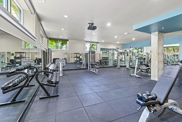 fitness center at Allez Apartments