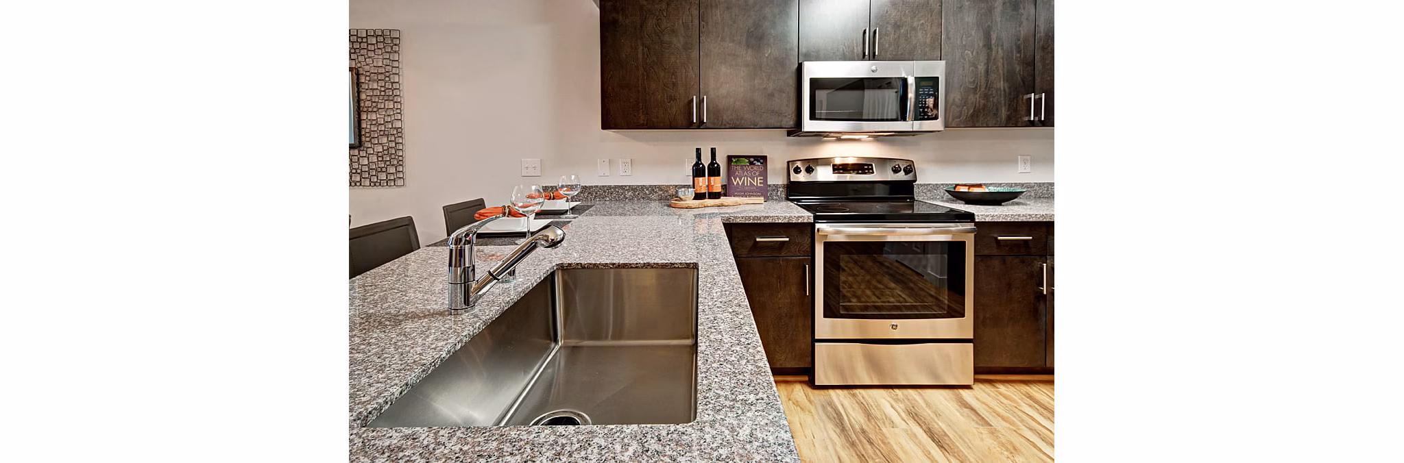 kitchen at Park Metro Apartments